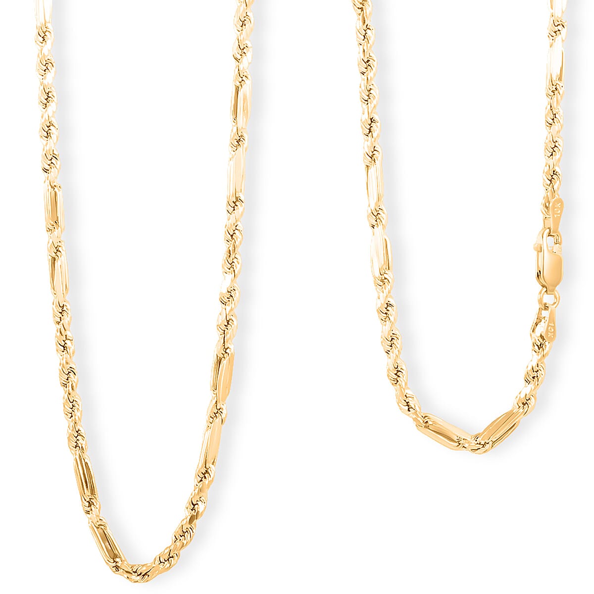 Doorbuster 10K Yellow Gold 3mm Milano Chain Necklace 22 Inches 5.60 Grams image number 0