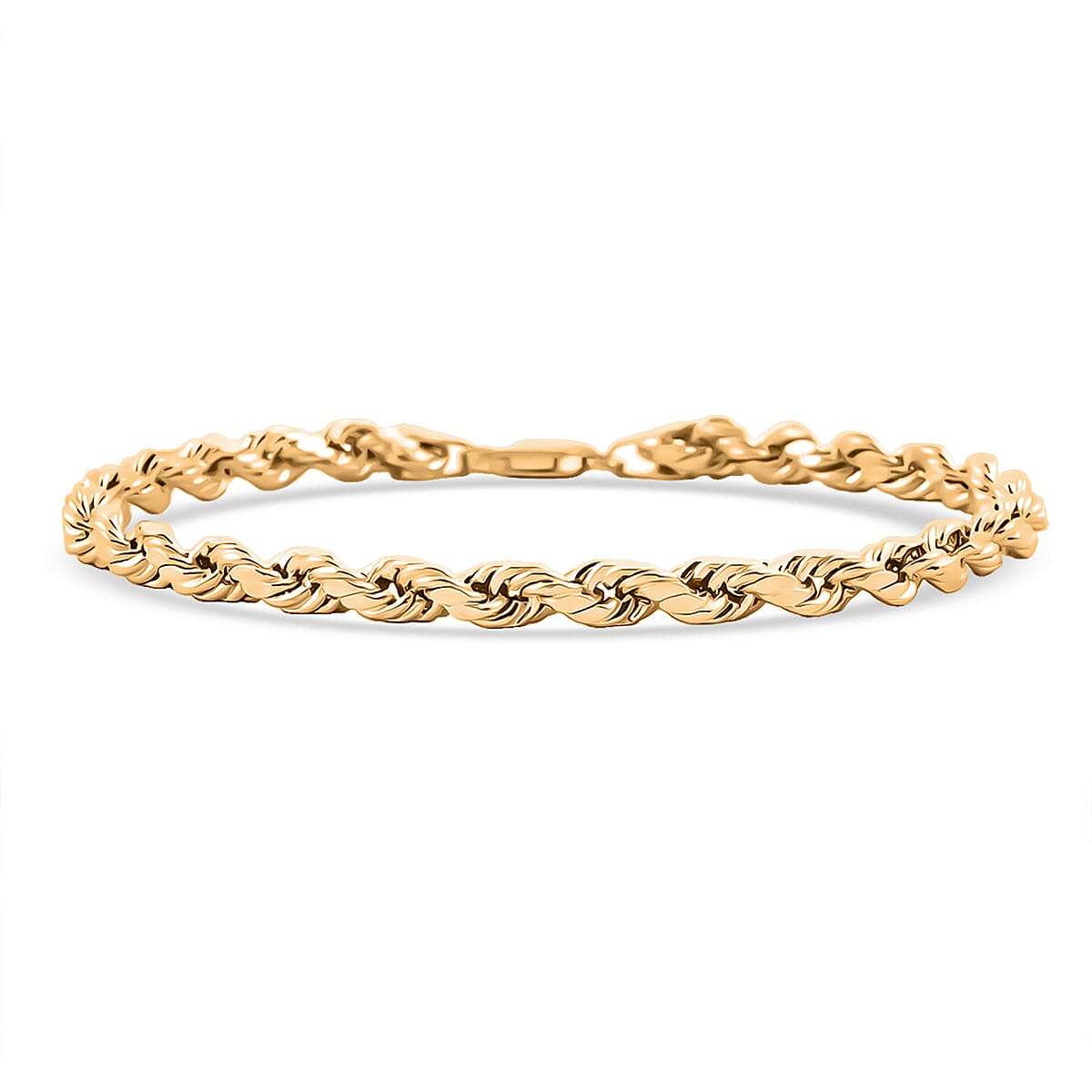 10K Yellow Gold 5mm Rope Chain Bracelet (8.00 In) 3.5 Grams image number 0