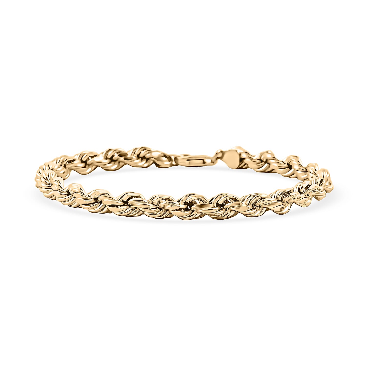  10K Yellow Gold 6mm Rope Chain Bracelet (8.50 In) 7.2 Grams