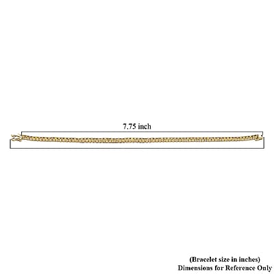 Luxuriant Lab Grown Yellow Diamond (IR) (VS) 8.00 ctw Bracelet in 14K Yellow Gold (7.25 In) 12.15 Grams