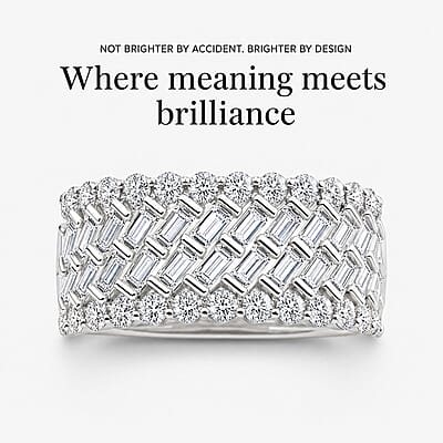 Luxuriant Lab Grown Diamond (G-H, SI) Ring in Sterling Silver 3.70 ctw (Size 11.0)