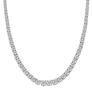 Luxuriant Lab Grown Diamond G-H SI 7.60 ctw Eternal Spark Necklace in Sterling Silver 18 Inches