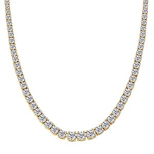 Luxuriant Lab Grown Diamond G-H SI 7.60 ctw Eternal Spark Necklace in 14K Yellow Gold Over Sterling Silver 18 Inches