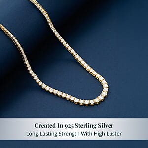 Luxuriant Lab Grown Diamond G-H SI 7.60 ctw Eternal Spark Necklace in 14K Yellow Gold Over Sterling Silver 18 Inches