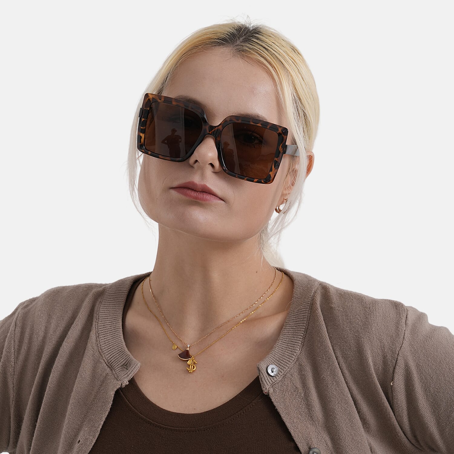 Leopard Brown UV400 Polarized Sunglasses