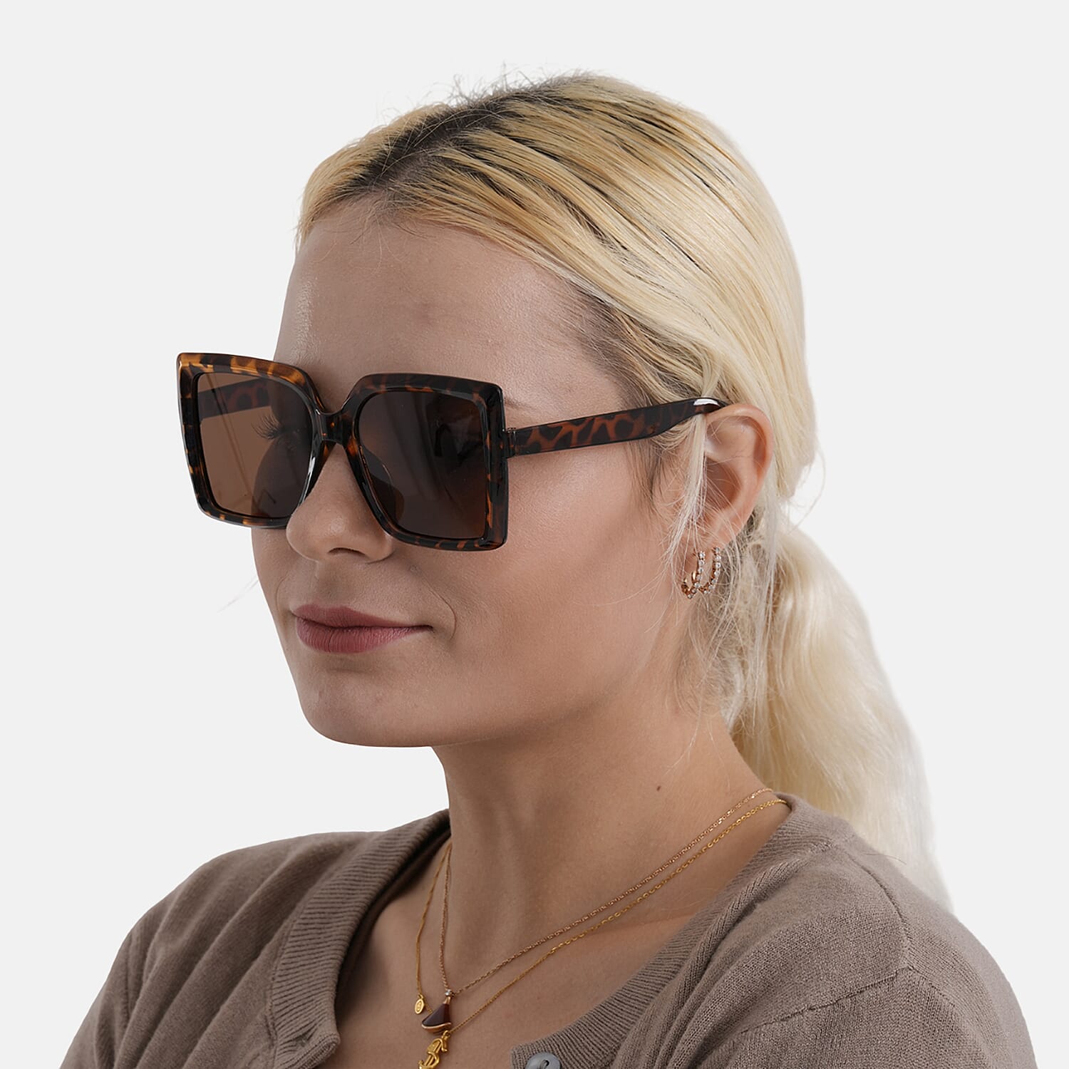 Leopard Brown UV400 Polarized Sunglasses