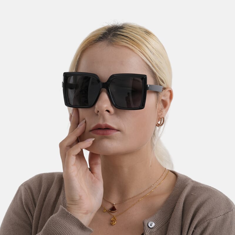 Black UV400 Polarized Sunglasses