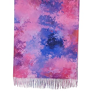 La Marey Purple Digital Printed Scarf