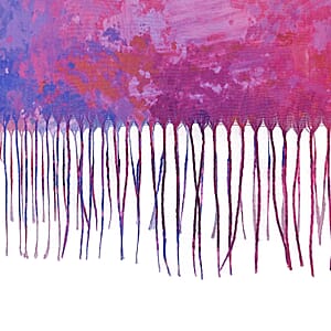 La Marey Purple Digital Printed Scarf