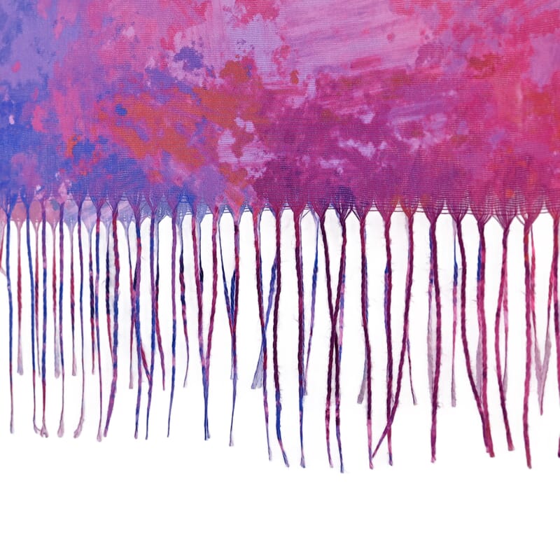 La Marey Purple Digital Printed Scarf