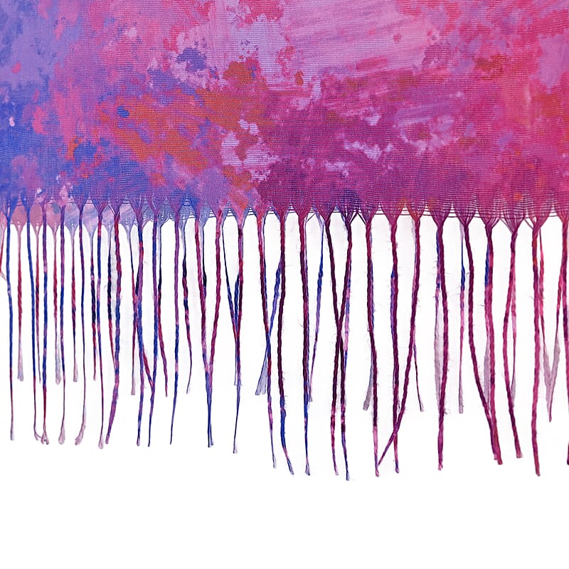 La Marey Purple Digital Printed Scarf