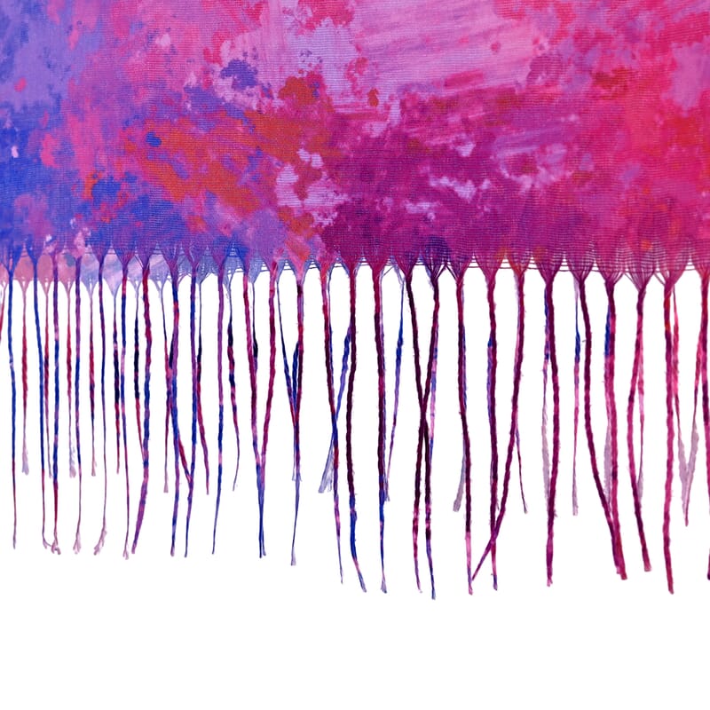 La Marey Purple Digital Printed Scarf