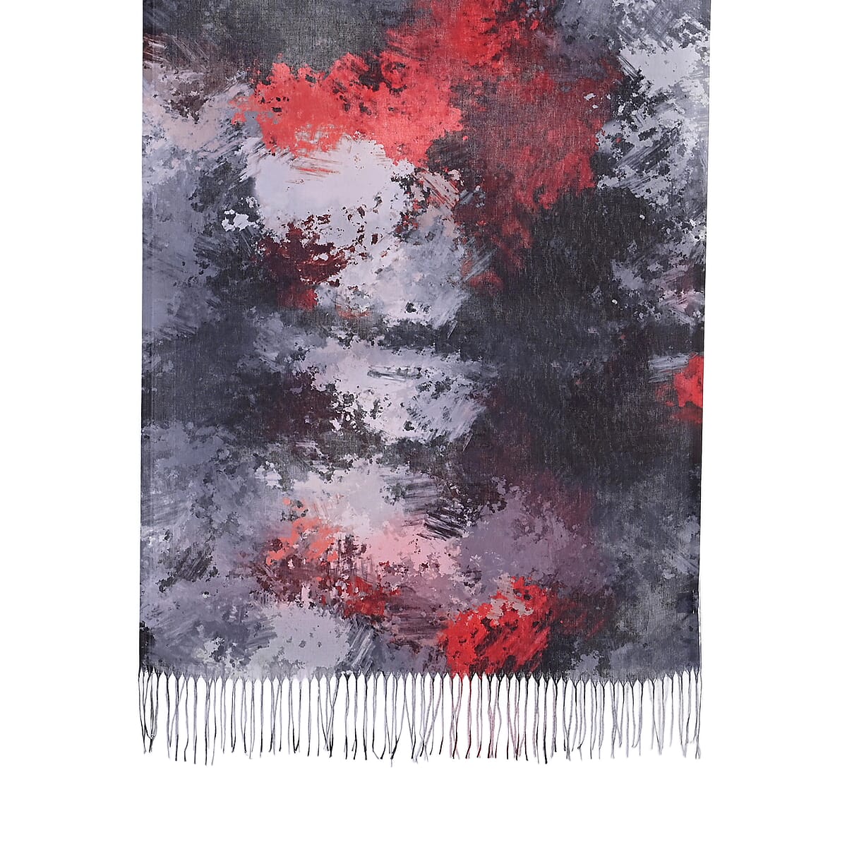 La Marey Black Digital Printed Scarf image number 1
