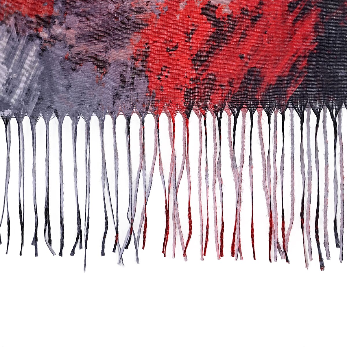 La Marey Black Digital Printed Scarf image number 2