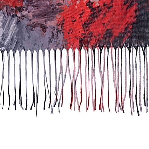 La Marey Black Digital Printed Scarf