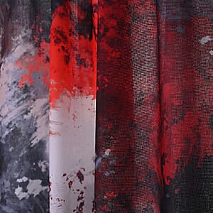 La Marey Black Digital Printed Scarf