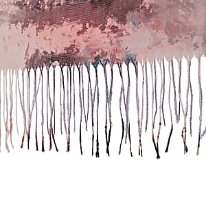 La Marey Blue and Gray Digital Printed Scarf