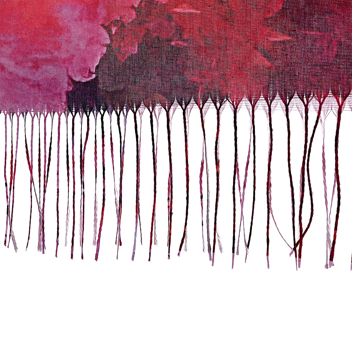 La Marey Red Digital Printed Scarf image number 4