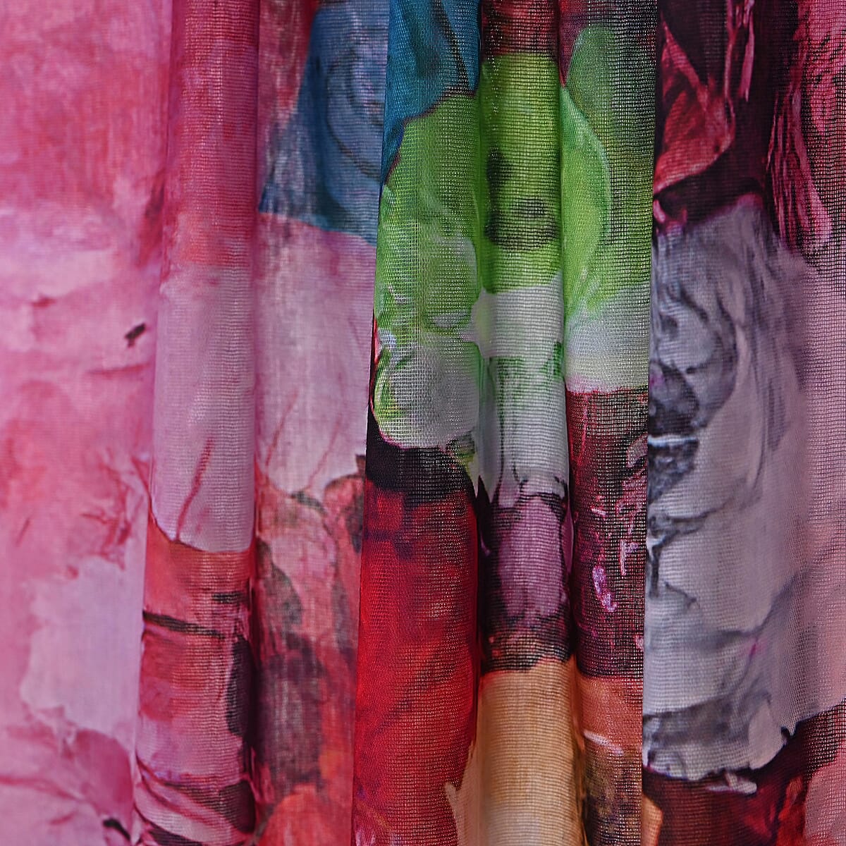 La Marey Red Digital Printed Scarf image number 5