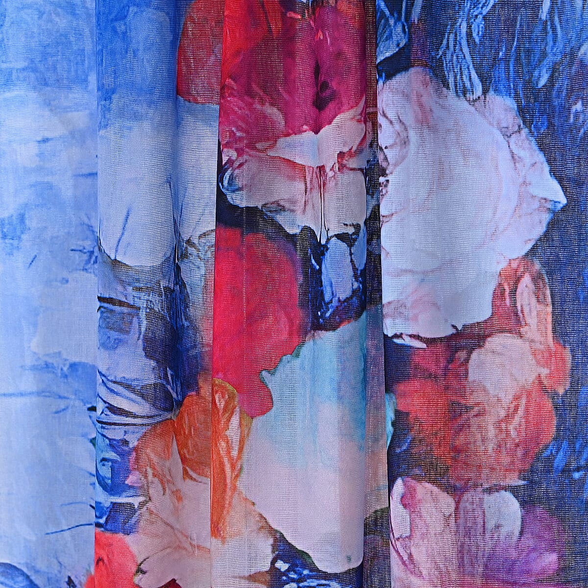 La Marey Blue Digital Printed Scarf image number 5