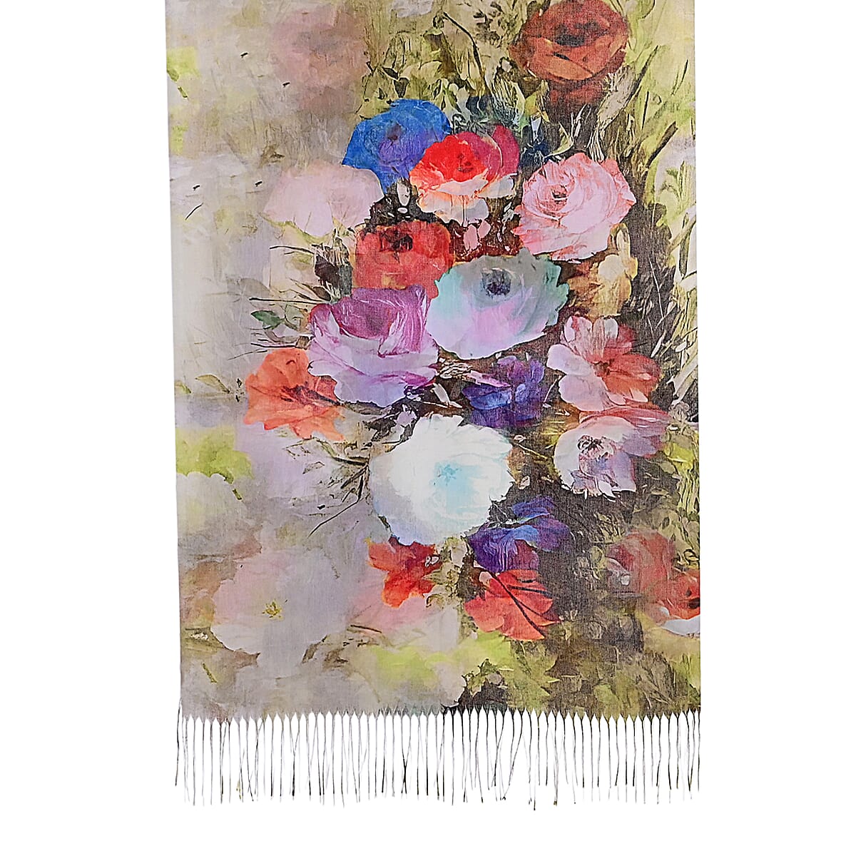 La Marey Green Digital Printed Scarf image number 3