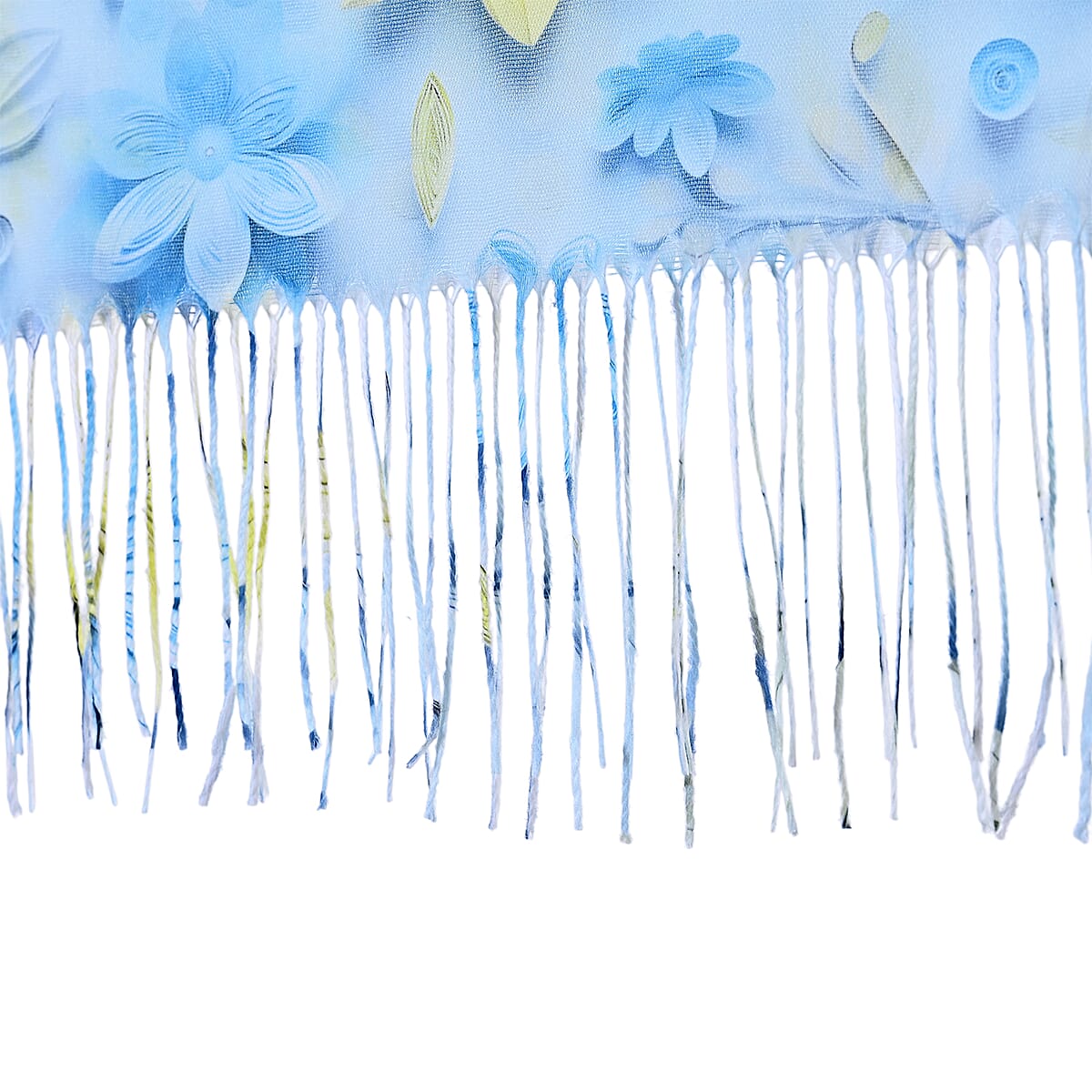 La Marey Blue Digital Printed Scarf image number 4