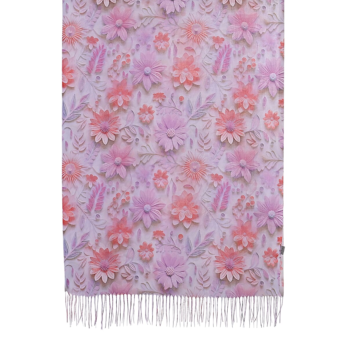 La Marey Purple Digital Printed Scarf image number 3