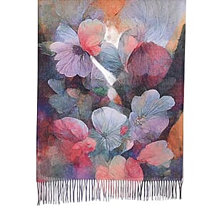 La Marey Black Digital Printed Scarf