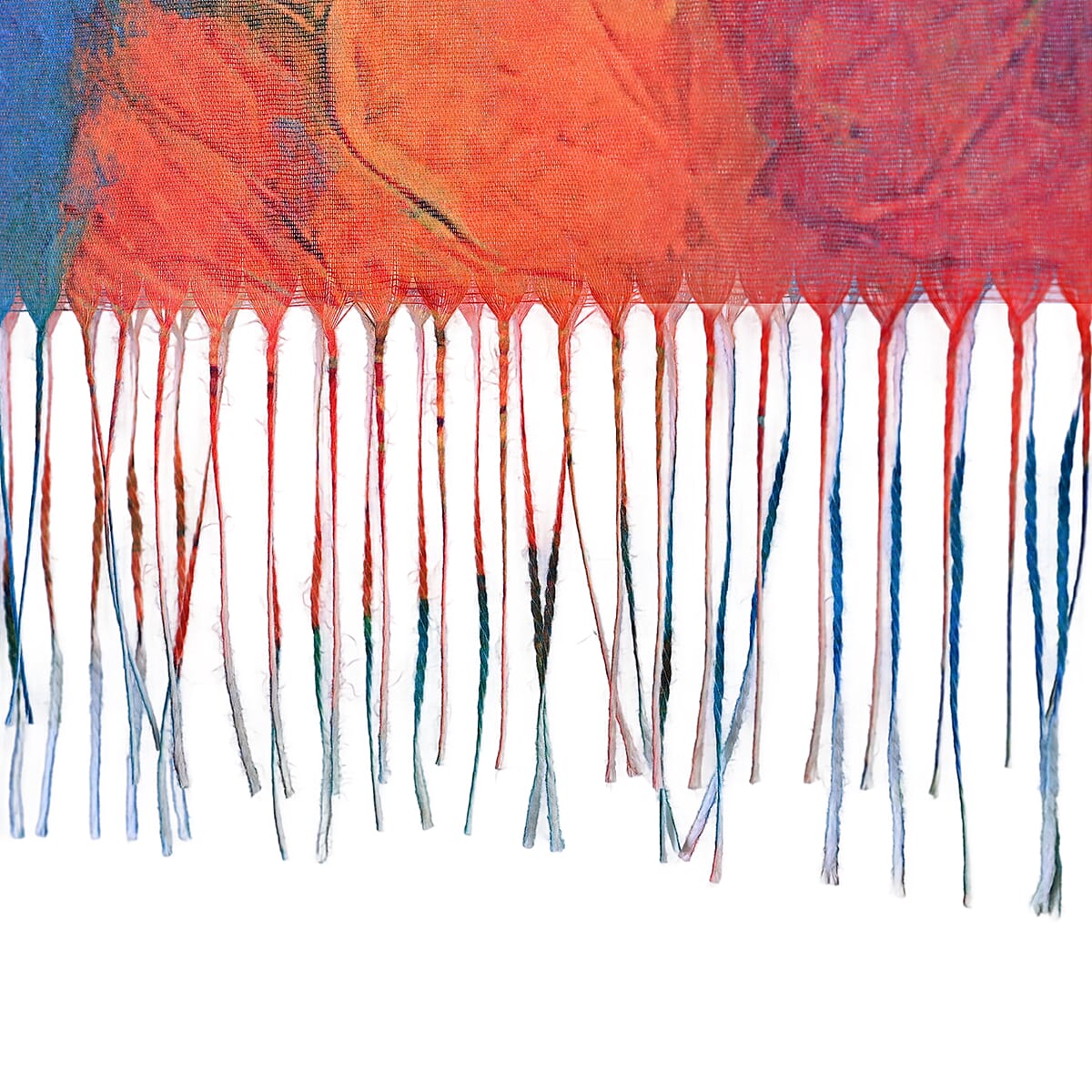 La Marey Blue Digital Printed Scarf image number 2