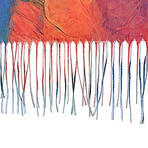 La Marey Blue Digital Printed Scarf