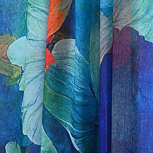 La Marey Blue Digital Printed Scarf