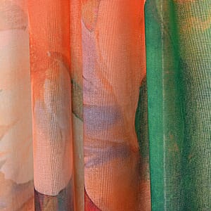 La Marey Orange Digital Printed Scarf