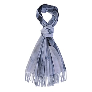 La Marey Gray Digital Printed Scarf