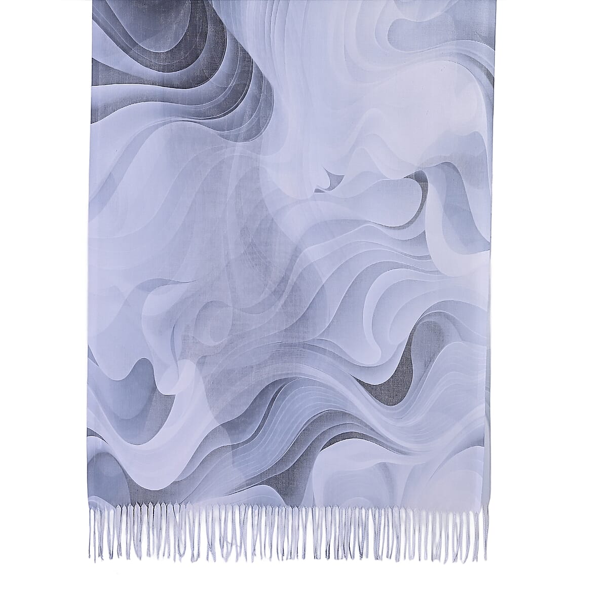 La Marey Gray Digital Printed Scarf image number 1
