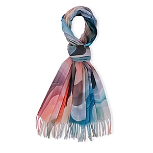 La Marey Green Digital Printed Scarf