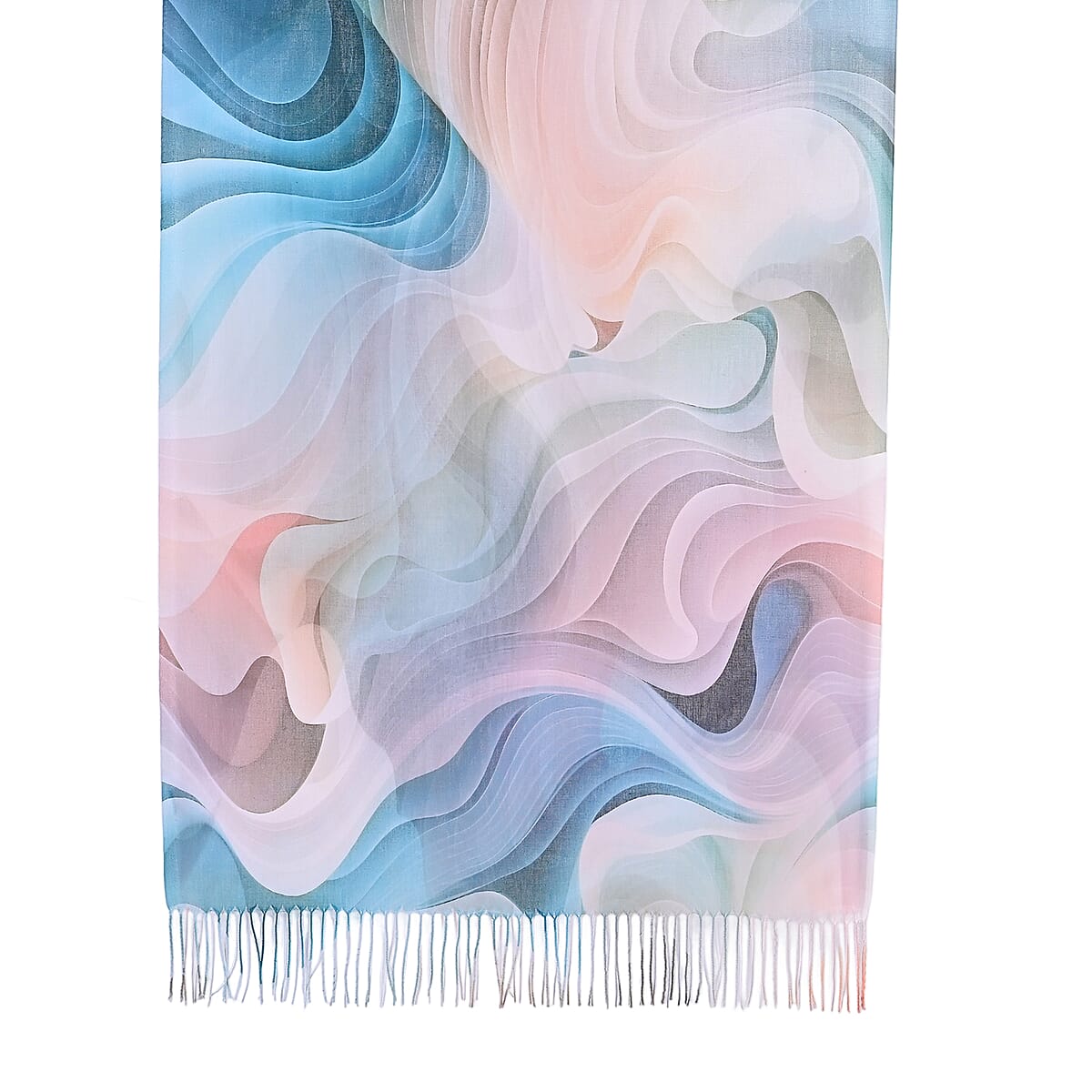 La Marey Green Digital Printed Scarf image number 1