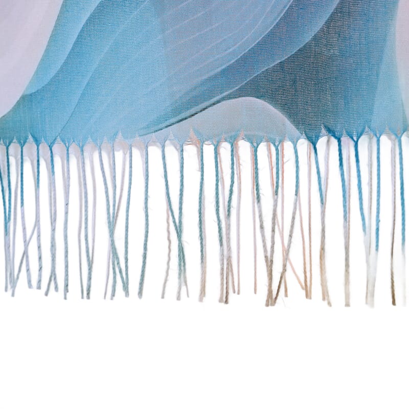La Marey Green Digital Printed Scarf
