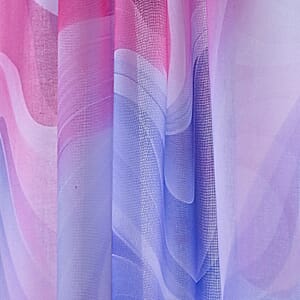 La Marey Purple Digital Printed Scarf