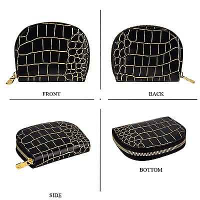 La Marey Black Crocodile Faux Leather 3pcs Giftbox, Ladies Wallet and 2pcs Card Wallets