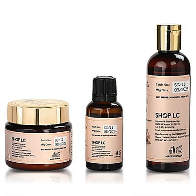 Marigold & Lotus Jojoba Trio Set - Jojoba Oil, Jojoba Cream and Jojoba Serum