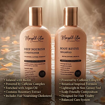 MARIGOLD + LOTUS Hair Growth Shampoo & Conditioner Set