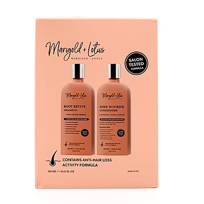 MARIGOLD + LOTUS Hair Growth Shampoo & Conditioner Set