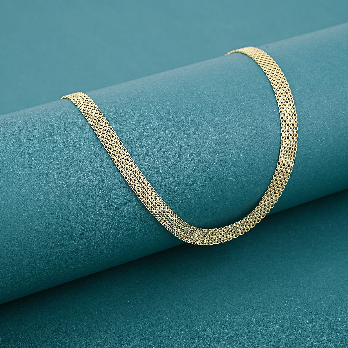 Doorbuster 10K Yellow Gold 4.4mm Bismark Necklace 20 Inches 6.13 Grams image number 1