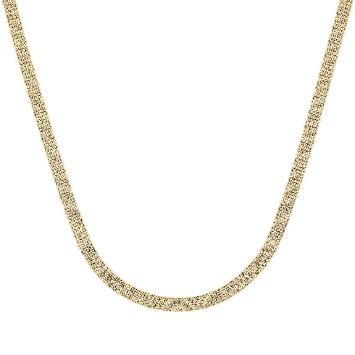 Doorbuster 10K Yellow Gold 4.4mm Bismark Necklace 20 Inches 6.13 Grams image number 3