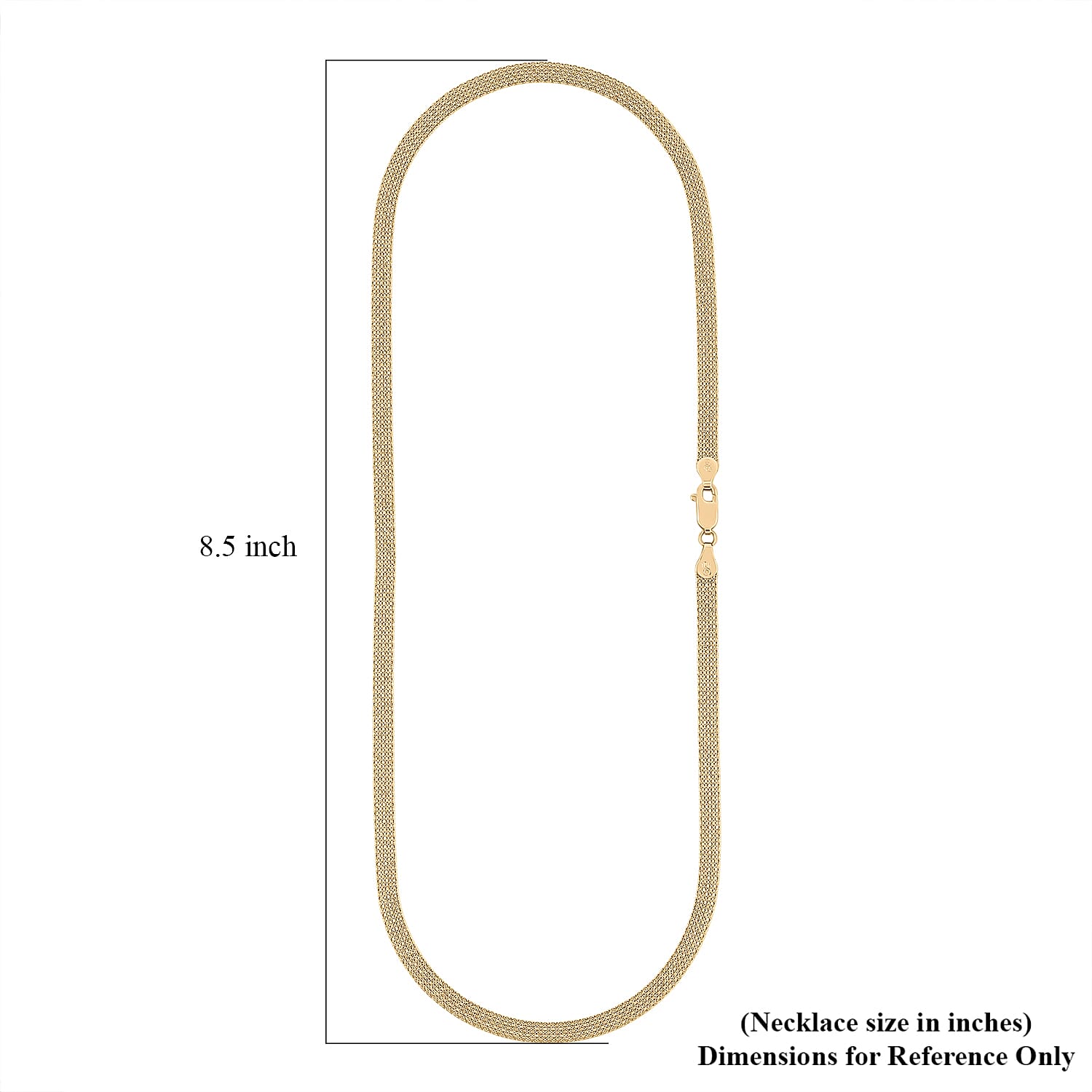  10K Yellow Gold 4.4mm Bismark Necklace 20 Inches 6.13 Grams