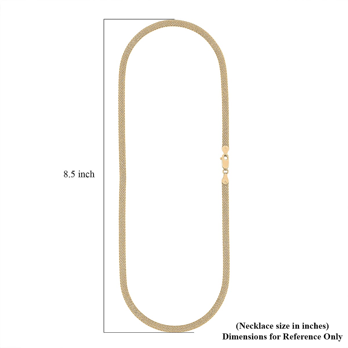 Doorbuster 10K Yellow Gold 4.4mm Bismark Necklace 20 Inches 6.13 Grams image number 6