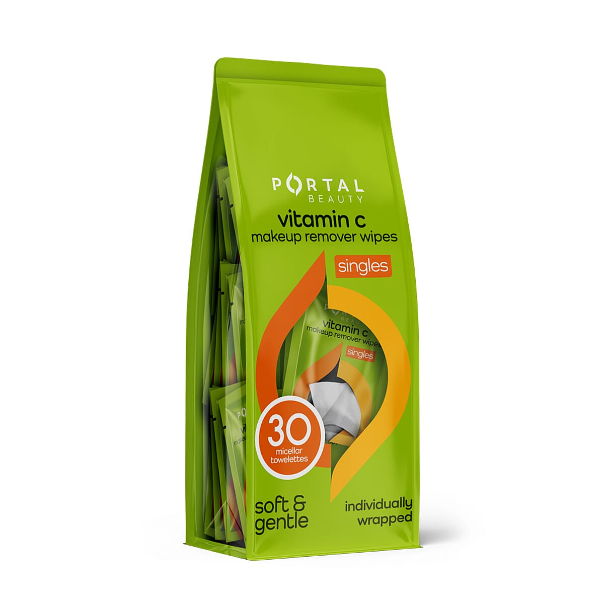 Portal Beauty Vitamin C Makeup Remover Wipes (30 Singles) image number 2