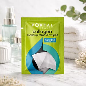 Portal Beauty Collagen Makeup Remover Wipes (30 Singles)