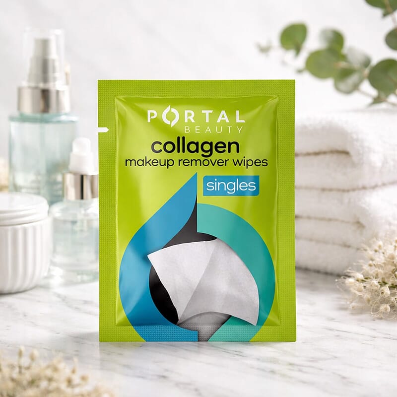 Portal Beauty Collagen Makeup Remover Wipes (30 Singles)