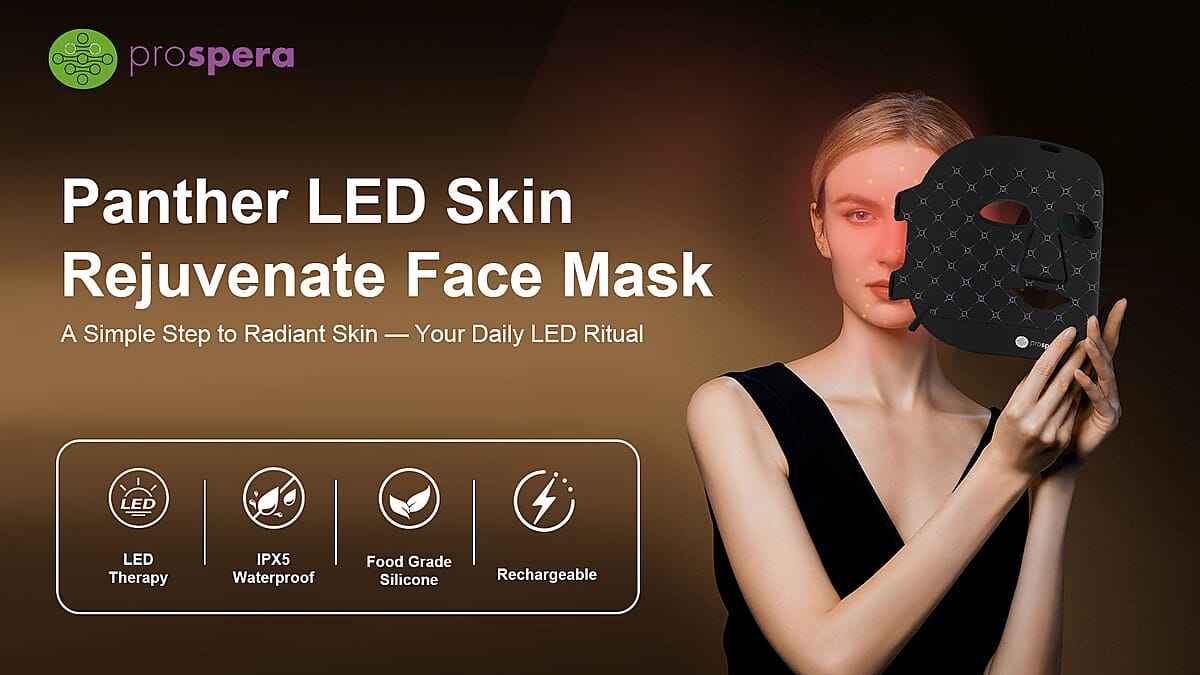 Doorbuster Prospera Panther LED Skin Rejuvenate FDA Approved Face Mask (1 Year Warranty) image number 2